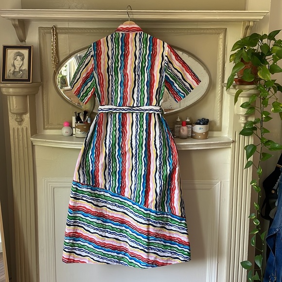 CHINTI & PARKER Rainbow Cotton Shirt Dress - Picture 9 of 13